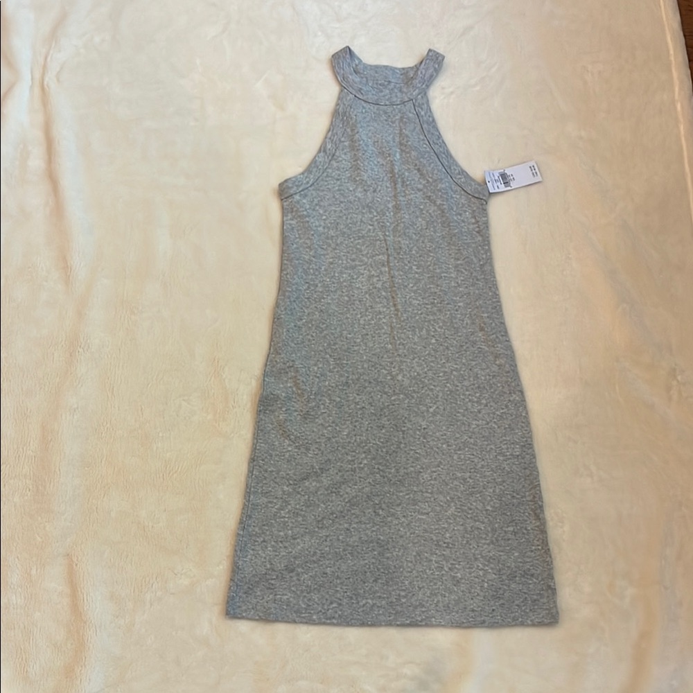 American Eagle Outfitters Gray Halter Dress